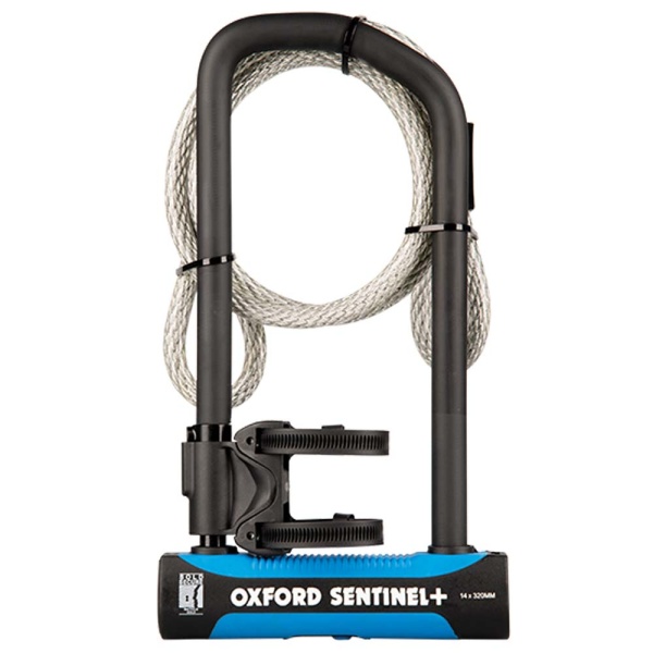 Antifurt Bicicleta Oxford Sentinel Pro Duo U-Lock 320mm x 177mm + Cable Otel Negru LK326